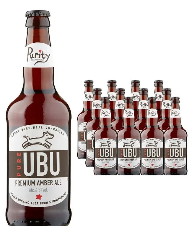 Purity Brewing Co. Pure Ubu Amber Ale Multipack, 8 x 500 ml