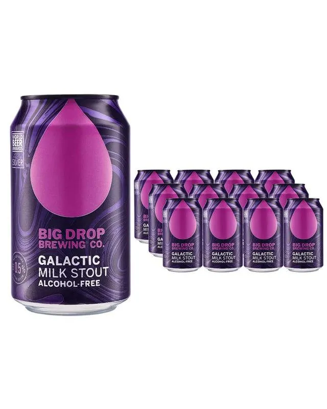 Big Drop Brewing Galactic Milk Stout Multipack, 12 x 330 ml
