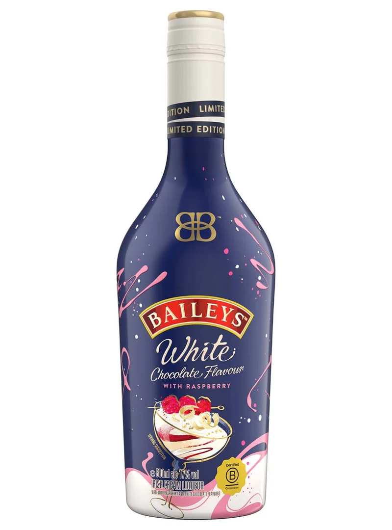 Baileys White Chocolate with Raspberry Irish Cream Liqueur, 50 cl
