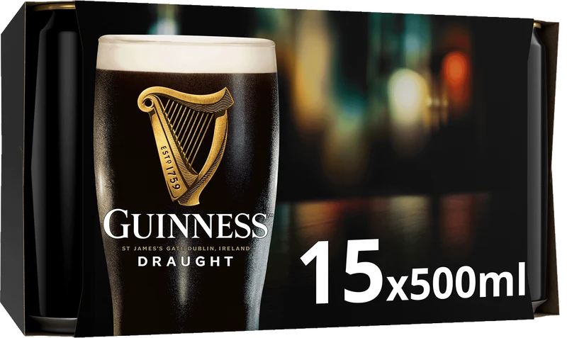 Guinness Draught 50cl Can 15PK