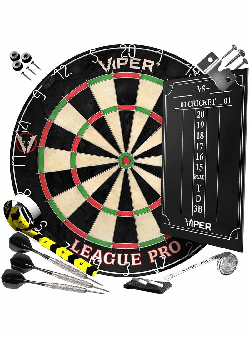 Viper League Pro Sisal Dartboard Starter Kit
