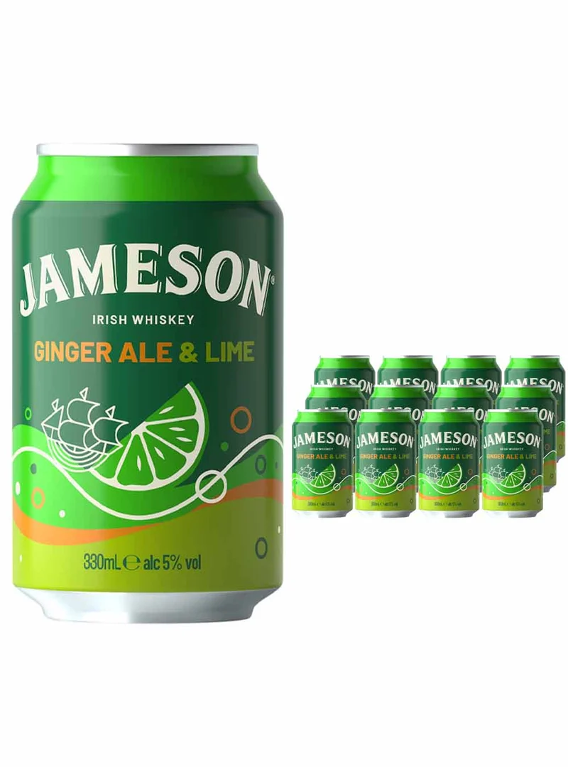 Jameson Ginger & Lime Can Multipack, 12 x 330ml