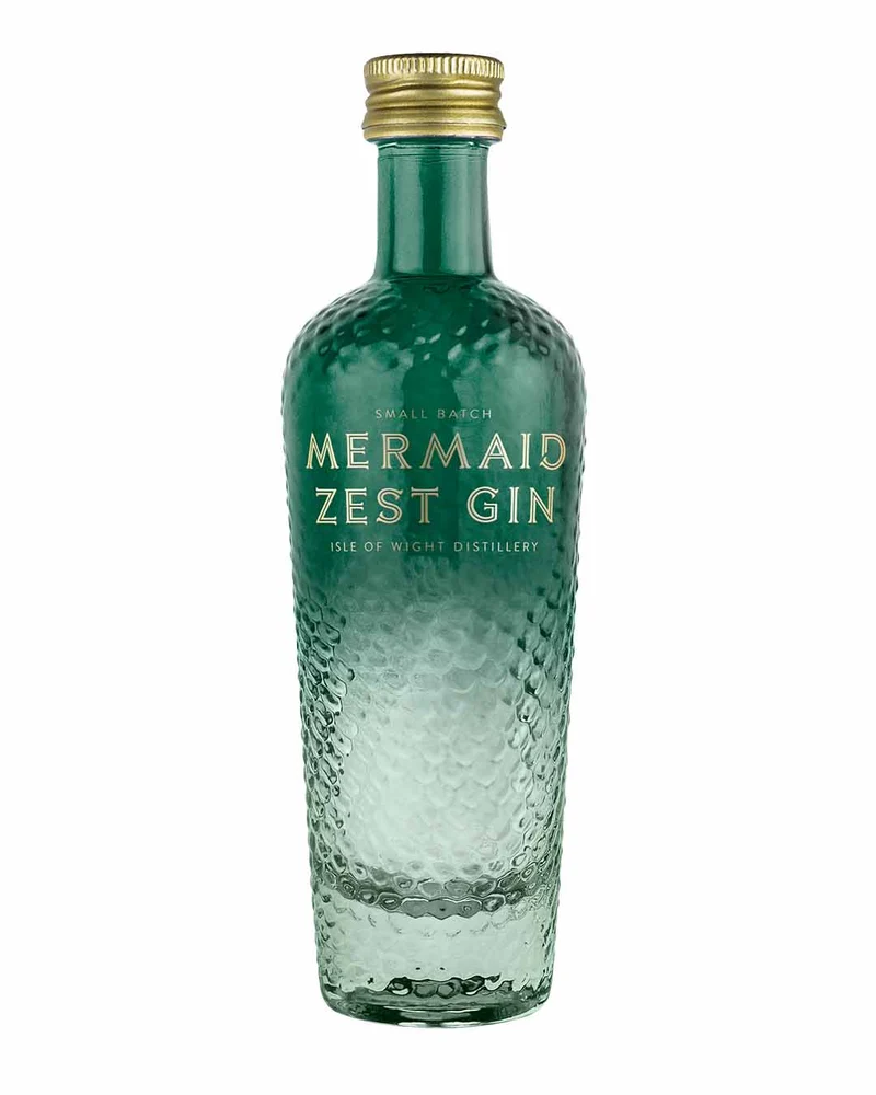 Isle of Wight Distillery Mermaid Zest Gin Miniature, 5 cl