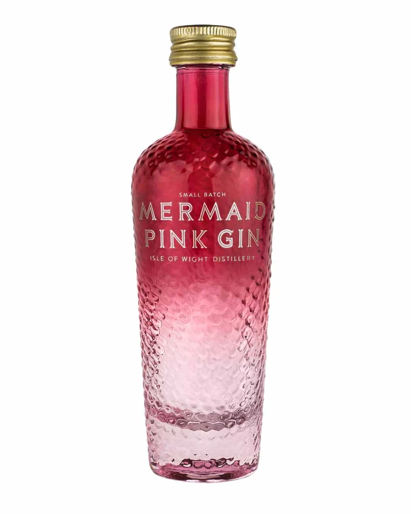Isle of Wight Distillery Mermaid Pink Gin Miniature, 5 cl