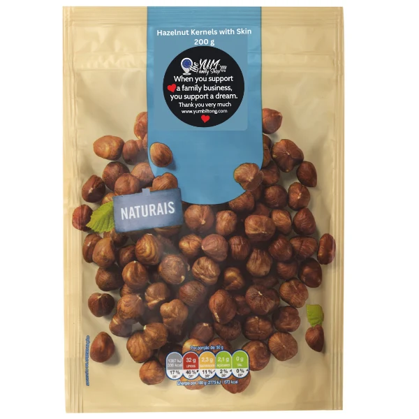 Hazelnut Kernels with Skin 200g