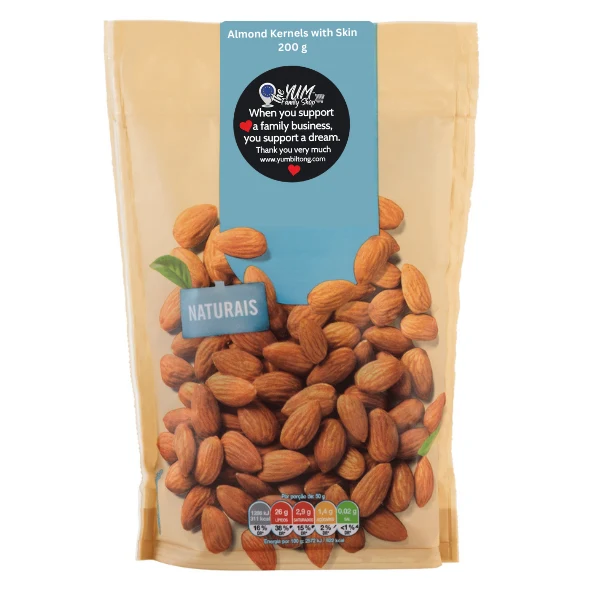 Almond Kernels with Skin 200g