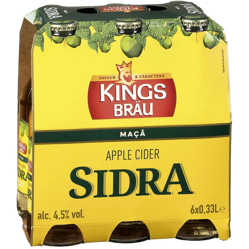 Kingsbräu Apple Cider 6 x 330ml Bottles 4.5% ABV