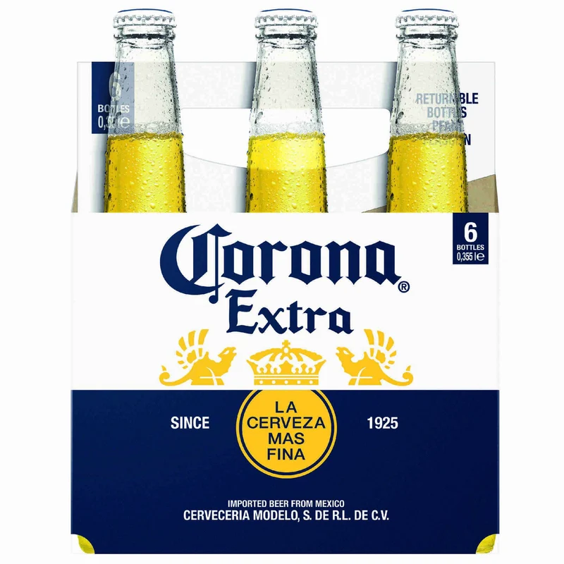 Corona Extra Lager 6 x 355ml Bottles 4.5% ABV
