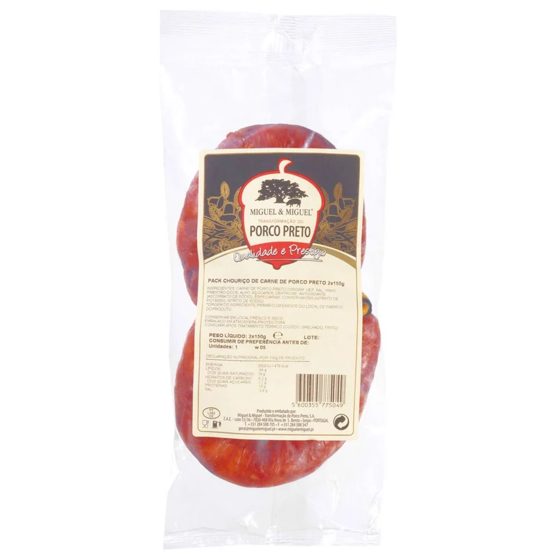 Miguel & Miguel Chouriço de Porco Preto Black Pork Sausage 300g