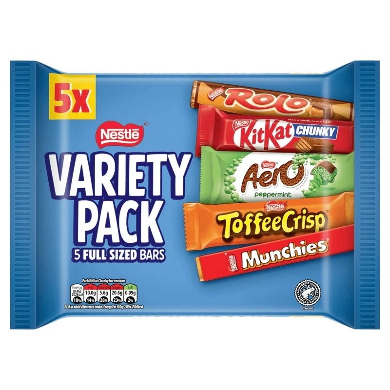 Nestlé Variety Multipack 5 Bars 218g
