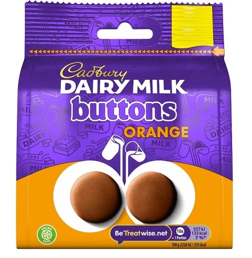 Cadbury Dairy Milk Orange Buttons 85g