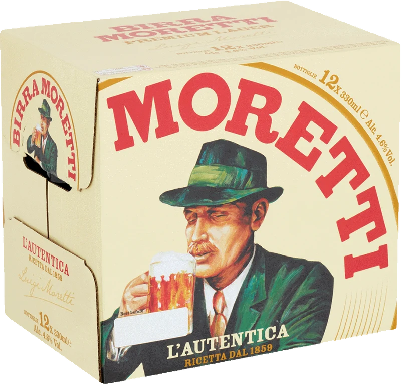 Birra Moretti 12 Pack (33cl Bottles)