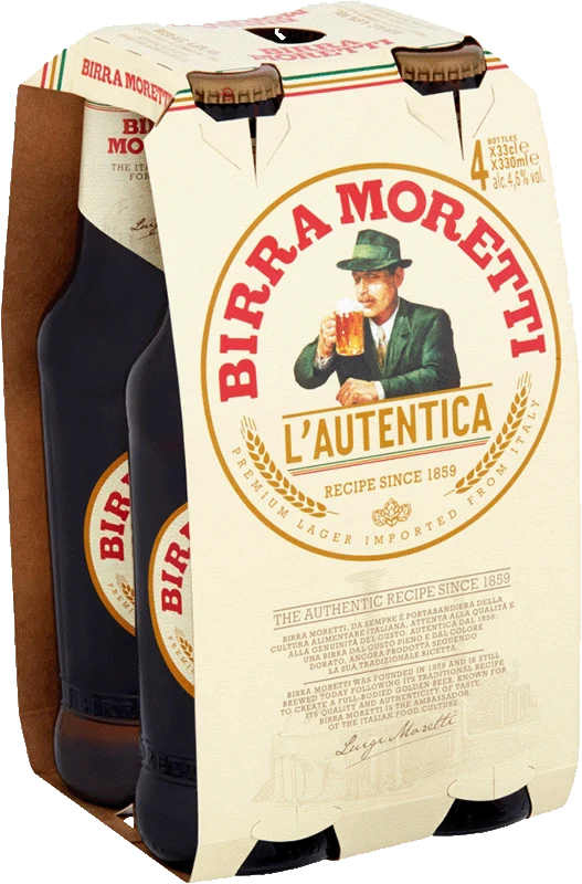 Birra Moretti 4 Pack (33cl Bottles)