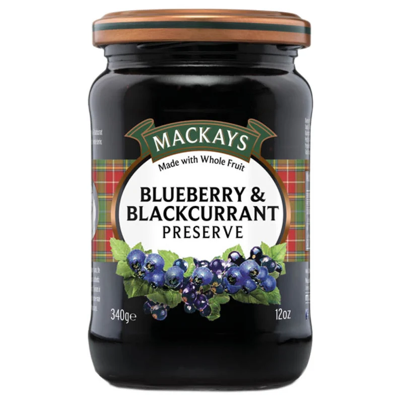 Mackays Blueberry and Blackcurrant Preserve 340g