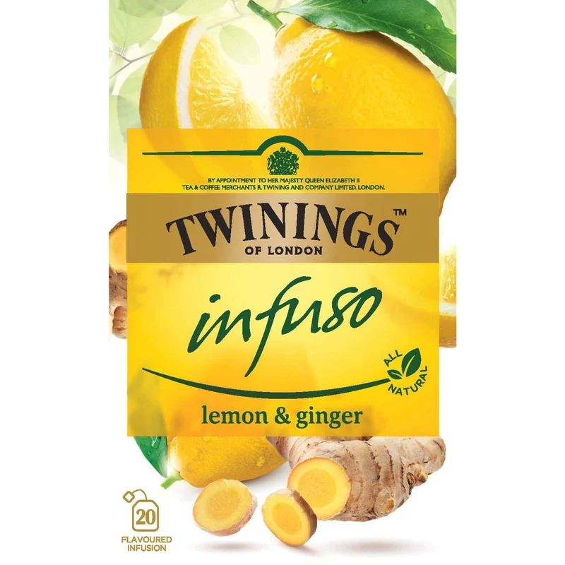 Twinings Lemon and Ginger 20 Tea Bags