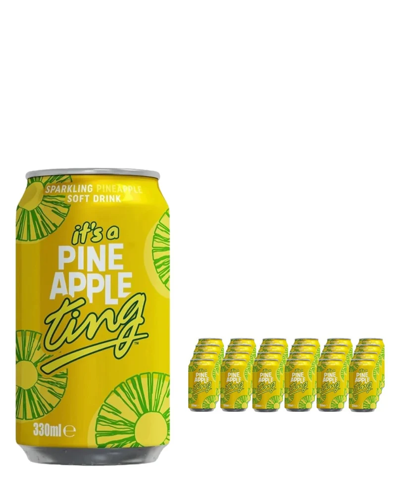 Ting Pineapple Soda Can Multipack, 24 x 330 ml
