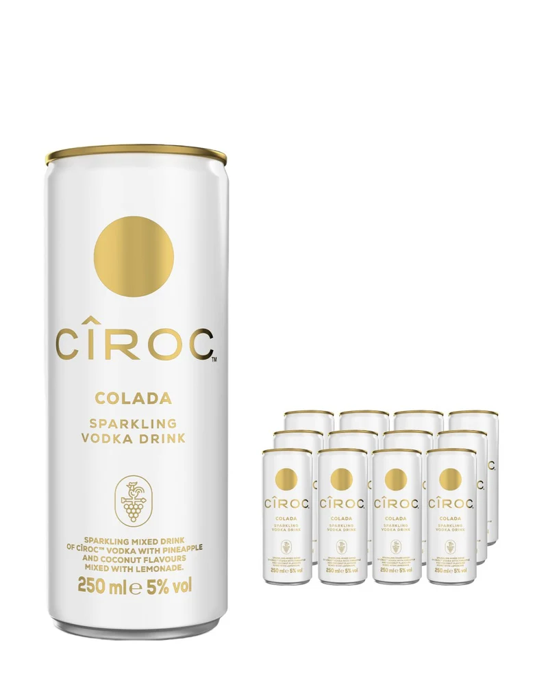 Ciroc Colada & Lemonade Premixed Cocktail Can Multipack, 12 x 250 ml