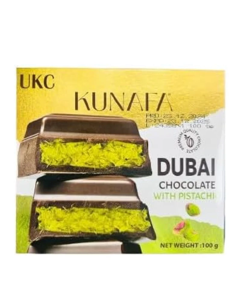 UKC Kunafa Dubai Chocolate with Pistachio, 100 g