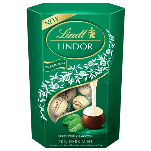 Lindt Lindor Dark Chocolate Mint Bonbons 200g