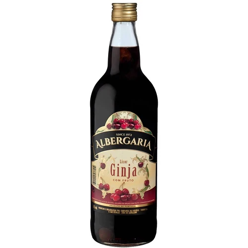 Albergaria Ginja Sour Cherry Liqueur with Fruit 1L 16% ABV