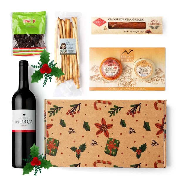 Murça Douro Red Wine and Cheese Christmas Hamper