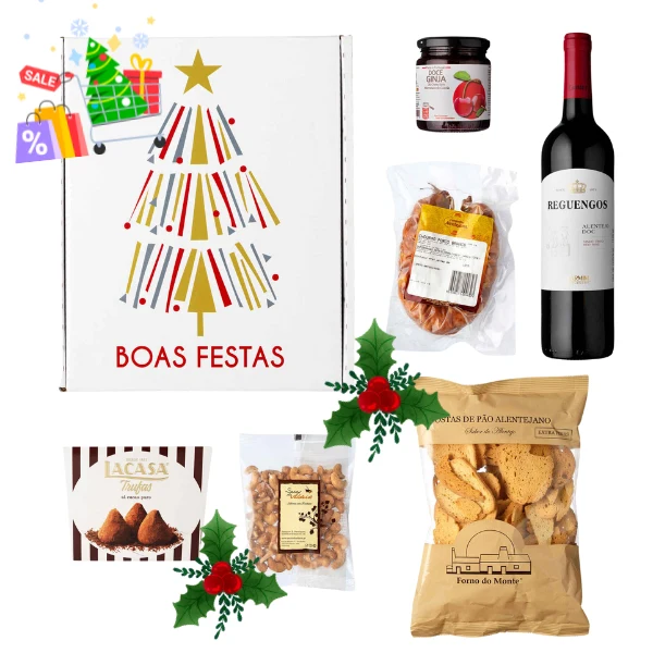 Reguengos Red Wine and Truffles Christmas Hamper