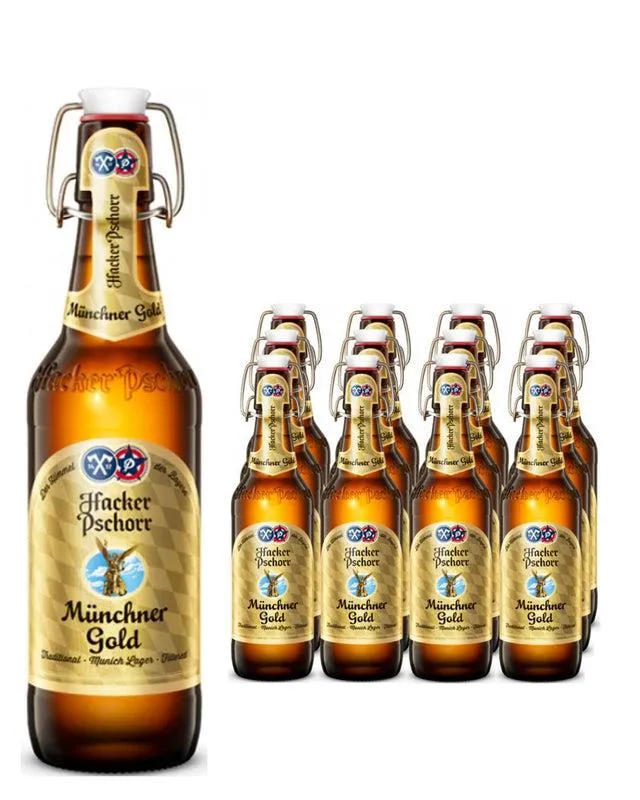Hacker Pschorr Gold Lager Multipack, 12 x 500 ml