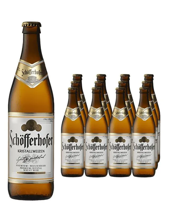 Schofferhofer Kristallweizen Beer Multipack, 12 x 500 ml