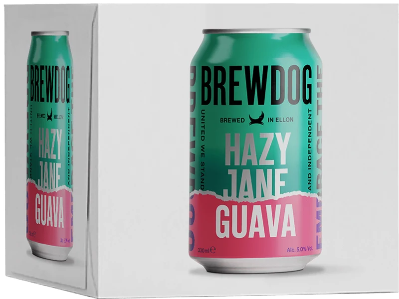 BrewDog Hazy Jane Guava 4 Pack (33cl Cans)