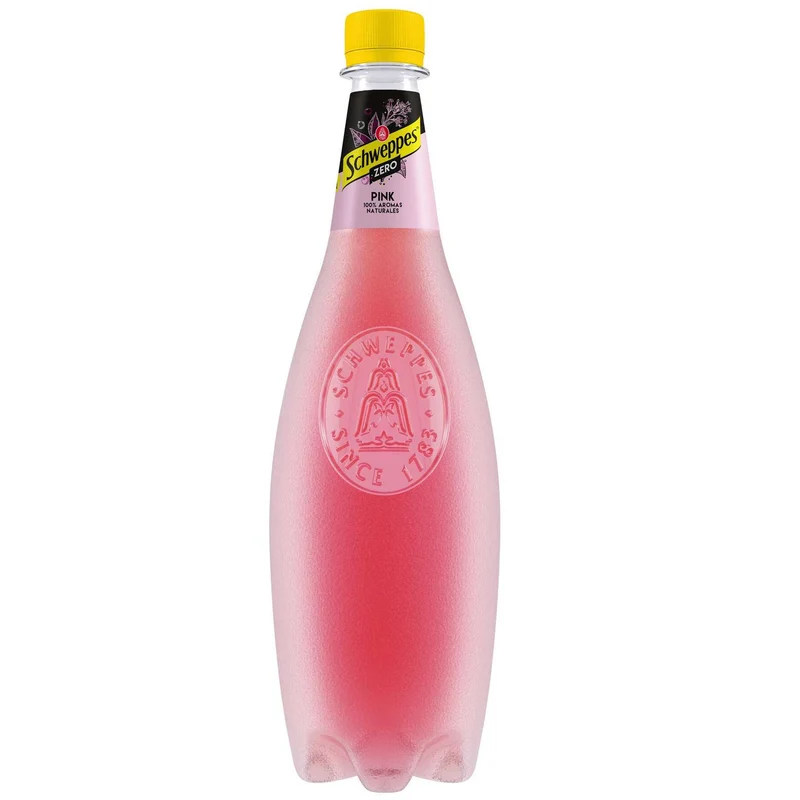 Schweppes Pink Zero Tonic Water 1L