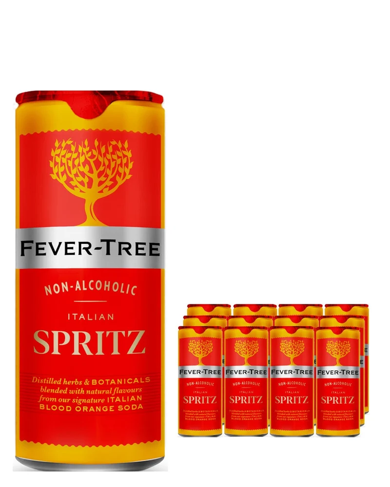 Fever-Tree Non Alcoholic Italian Spritz Premixed Drink Multipack, 12 x 250 ml