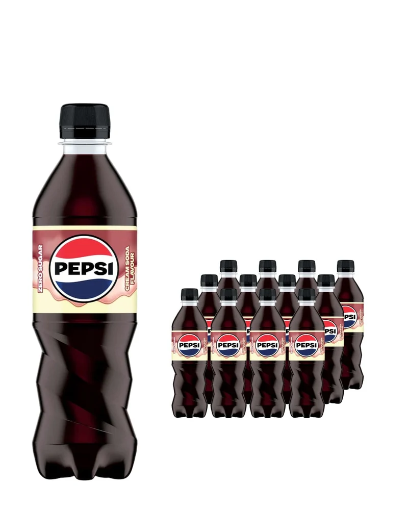 Pepsi Cream Soda Multipack, 12 x 500 ml