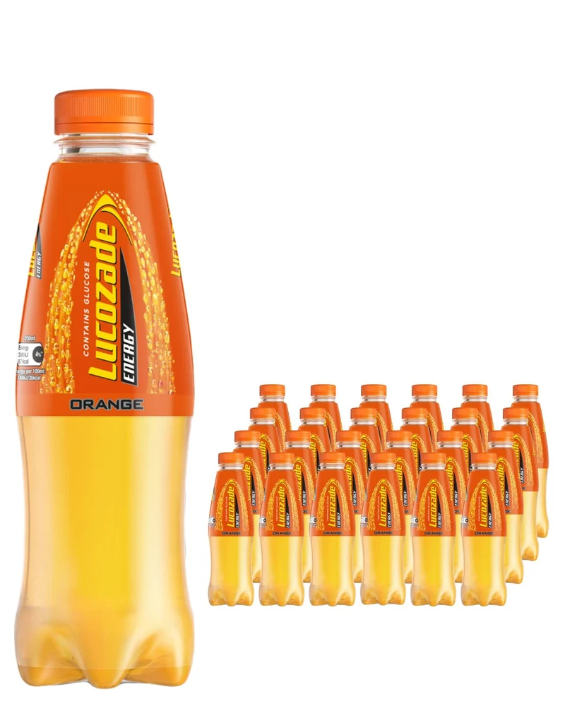Lucozade Energy Drink Orange Multipack, 24 x 380 ml