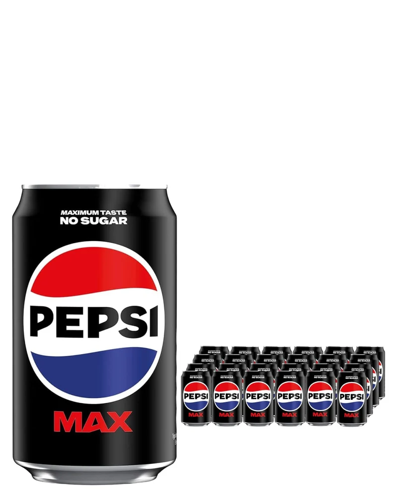 Pepsi Max Cola Can Multipack, 24 x 330 ml