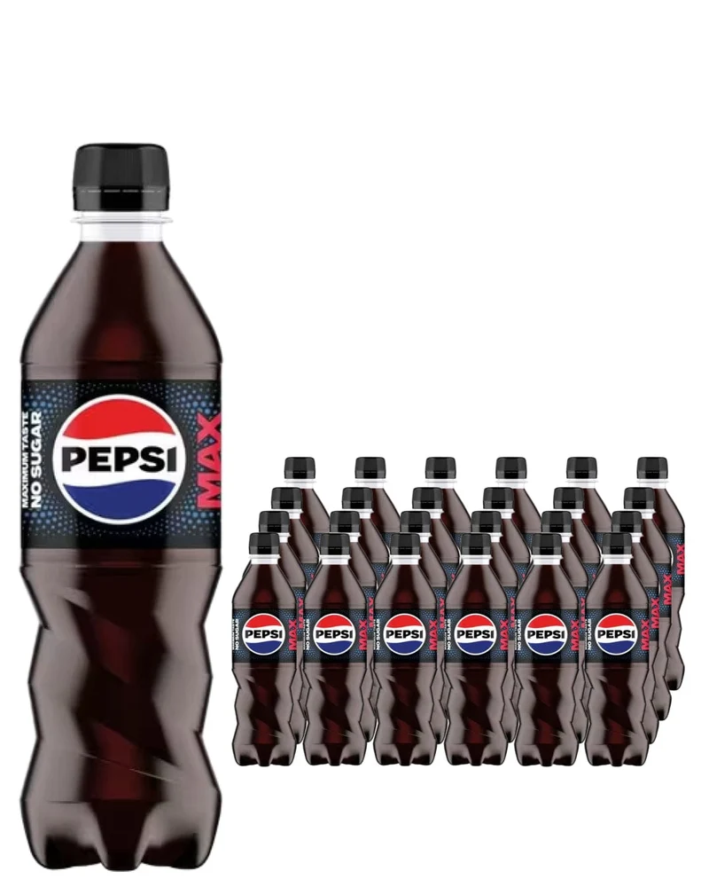 Pepsi Max Soft Drink Multipack, 24 x 500 ml