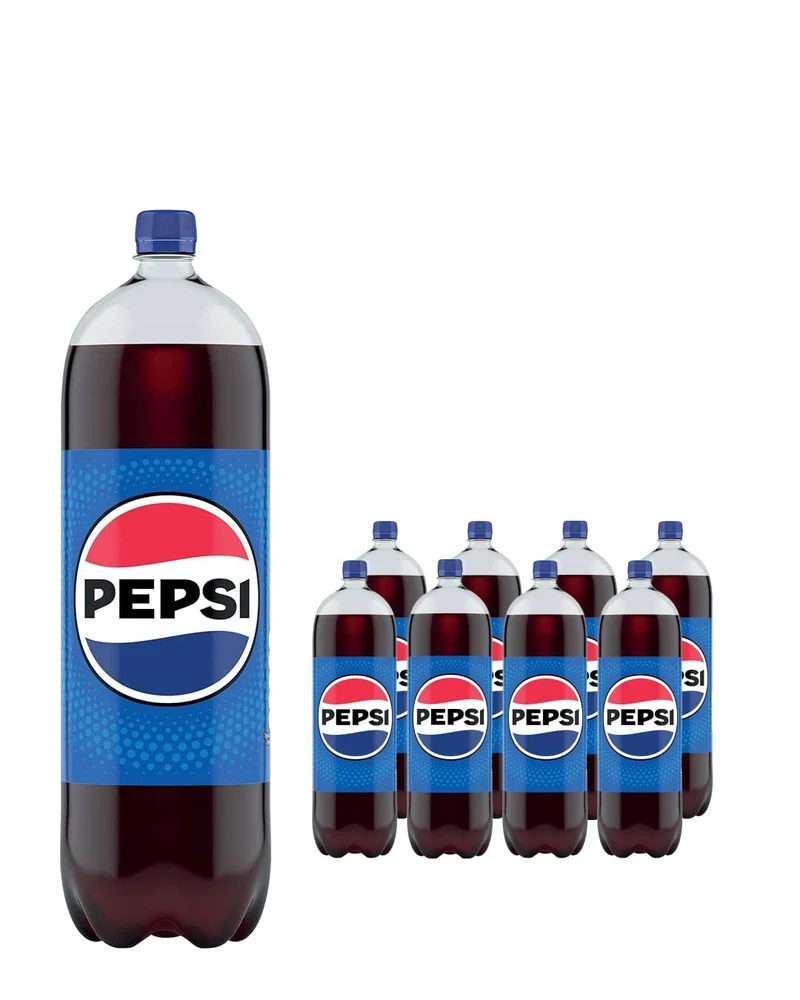 Pepsi Cola Soft Drink Multipack, 8 x 2 L