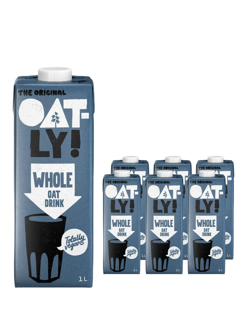 Oatly Whole Oat Drink Chilled Multipack, 6 x 1 L
