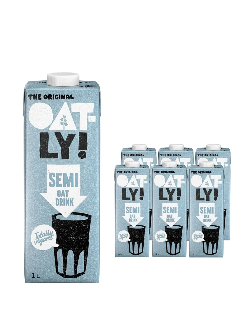 Oatly Oat Drink Semi Chilled Multipack, 6 x 1 L