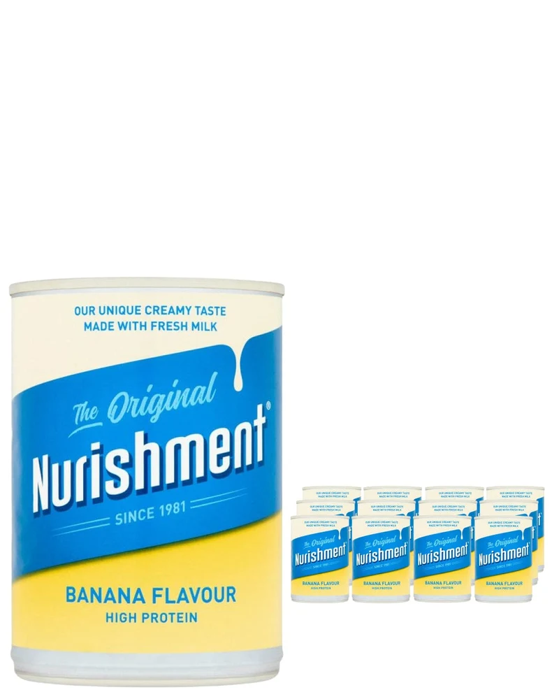 Nurishment The Original Banana Flavour Multipack, 12 x 400 g