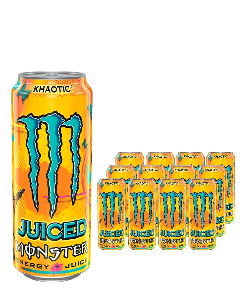 Monster Juiced Khaotic Energy Drink Can Multipack, 12 x 500 ml
