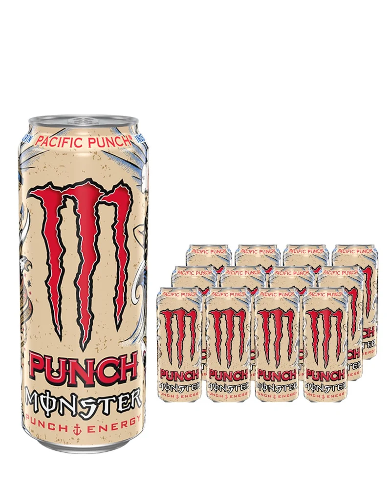 Monster Juiced Pacific Punch Energy Drink Can Multipack, 12 x 500 ml