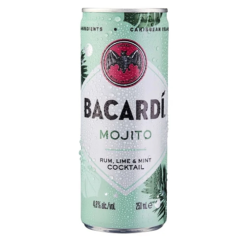 Bacardí Mojito Ready to Drink Cocktail 250ml Can 5% ABV
