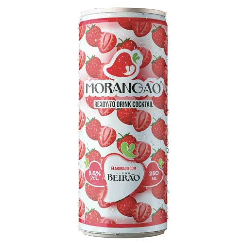 Licor Beirão Morangão Strawberry Ready to Drink Cocktail 250ml Can 5.5% ABV