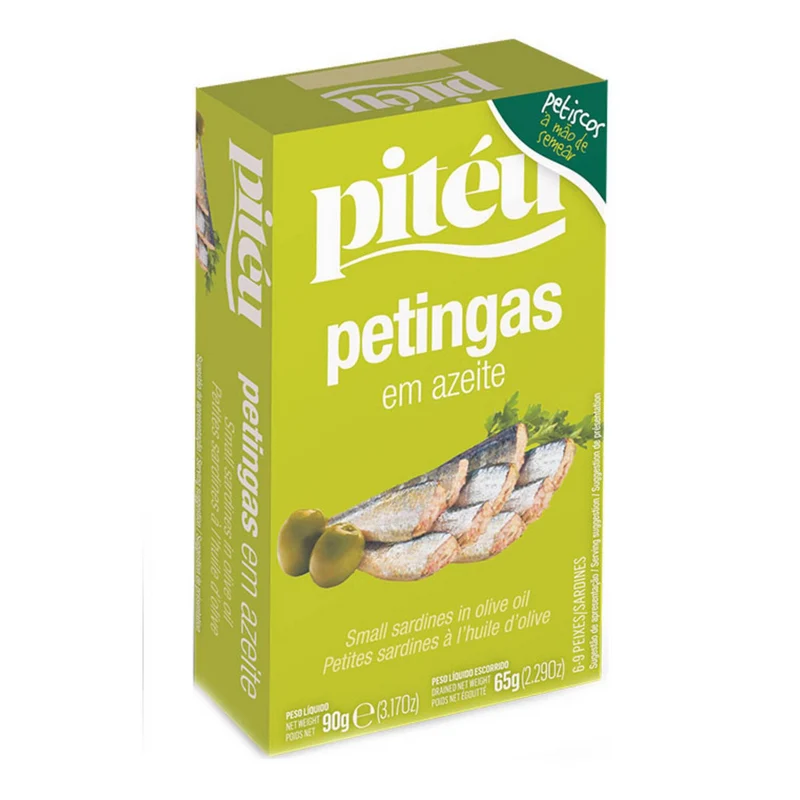 Pitéu Small Sardines in Olive Oil 90g