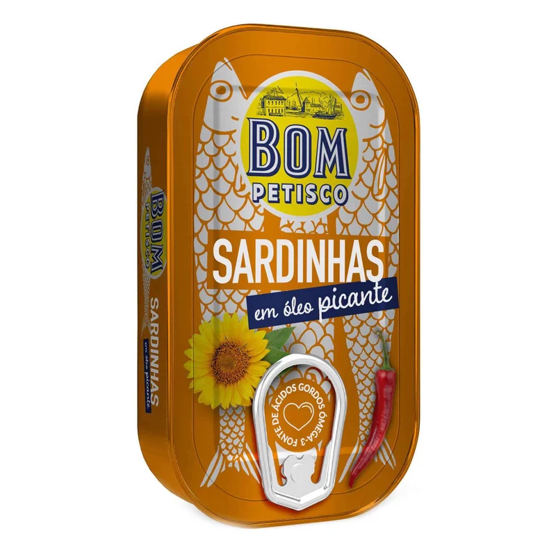 Bom Petisco Sardines in Spicy Oil 120g