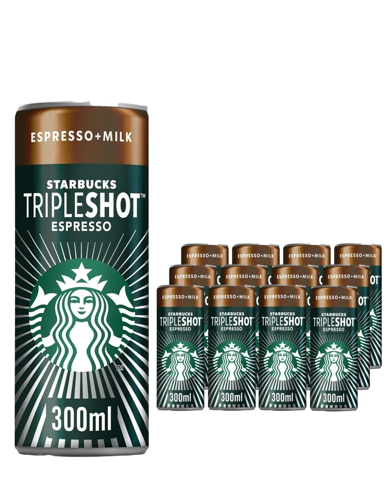 Starbucks Tripleshot Espresso Iced Coffee Can Multipack, 12 x 300 ml