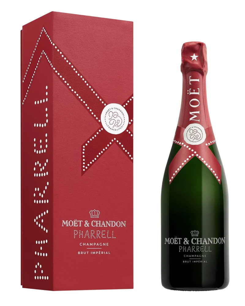 Moët & Chandon Imperial Pharrell Williams Red Limited Edition Champagne Gift Box, 75 cl