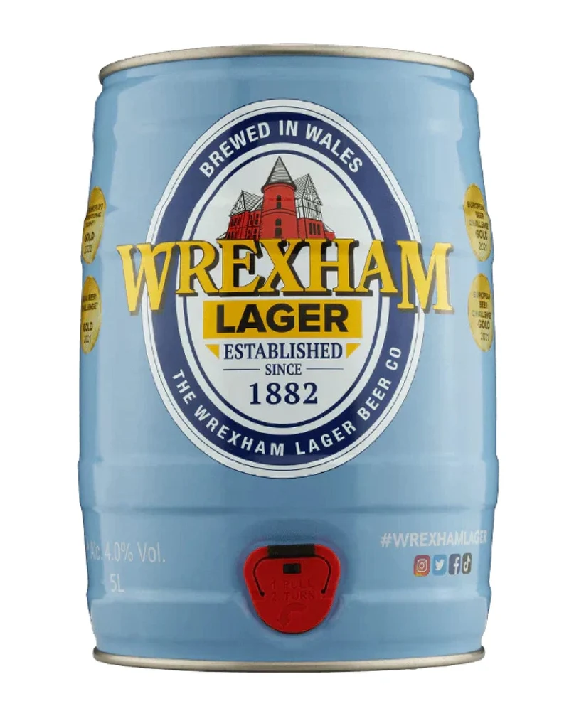 Wrexham Lager Mini Keg, 5 L