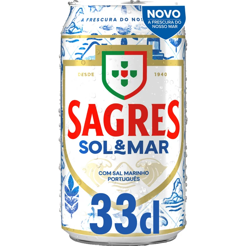 Sagres Sol & Mar Lager 330ml 4% ABV