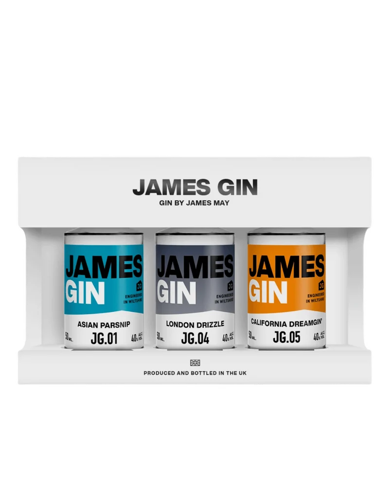James Gin Miniature Tasting Set, 3 x 5 cl